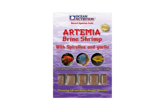 Artemia with spirulina and garlic