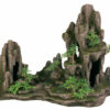 Rock foramtion with cave plants 45cm