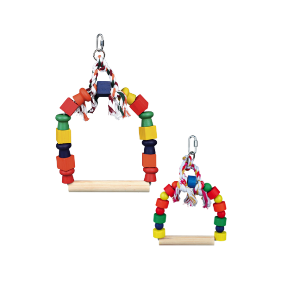 Arch swing colourful wooden blocks - 2 stærðir