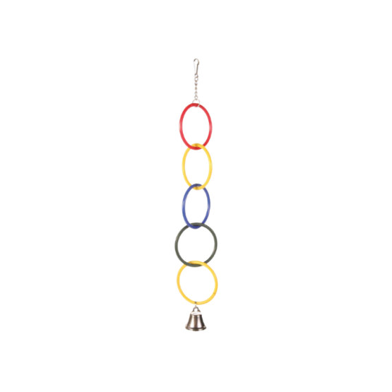 Toy rings with chain and bell 25cm