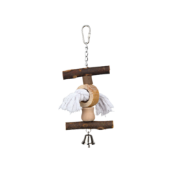 Natural Living toy with bell/rope