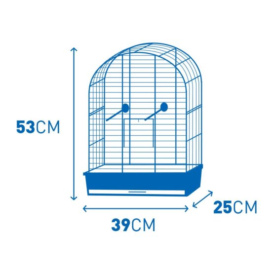 BIRD CAGE NATURAL LUSI 1 36x25x53cm moch