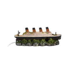 Shipwreck titanic with airstone 39x11x17CM